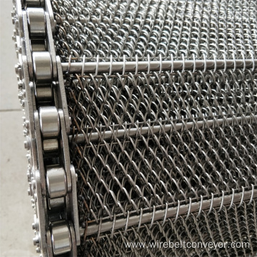 Chain Flat Spiral Wire Mesh Weave Conveyor Belt